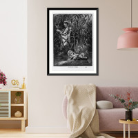 Moses being found in the bullrushes; 2 very similar engravings: the find-ing of Mo-ses" p. 93" Classic, Vintage Wall Art