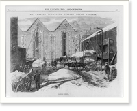 Mr. Charles ice-stores, Lindsey House, Chelsea: carting the ice Classic, Vintage Poster