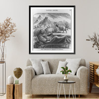 Historic Framed Print, [The Emigrant's dream of Kansas],  17-7/8" x 21-7/8"