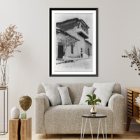 Bolivia. Sucre. June 20, 1947: colonial house with balcony, #7067, Antique Poster