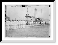 Historic Framed Print, Adm. Togo at B'lyn Navy Yard,  17-7/8" x 21-7/8"