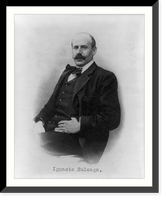 Historic Framed Print, [Ignacio Zuloaga, half-length portrait, facing left],  17-7/8" x 21-7/8"