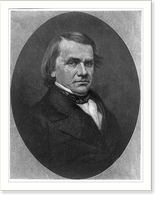 Historic Framed Print, [Stephen Arnold Douglas, 1813-1861, bust portrait, facing right],  17-7/8" x 21-7/8"