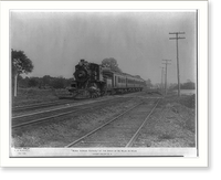 Historic Framed Print, Black Diamond Express",  at the speed of 55 miles an hour. Lehigh Valley R.R.",  17-7/8" x 21-7/8"