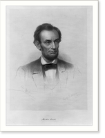 Historic Framed Print, Abraham Lincoln - 3,  17-7/8" x 21-7/8"