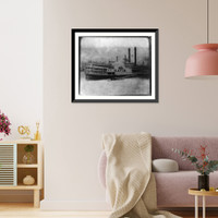 Riverboats on the Ohio and lower Mississippi: KATIE, later known as ED. RICHARDSON Classic, Antique Print