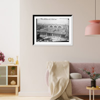 Historic Framed Print, Penn. RR Station from Bimbel's N.Y.,  17-7/8" x 21-7/8"