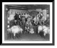 Entertainers and other staff posed on stage of Gostl's original M&uuml;nchner platzl", Owensboro Bridge Plaza, Long Island City, N.Y.", Vintage Print
