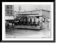 Conn. - Hartford - horse-drawn street railways: Hartford St. Railway - Farmington Ave, Vintage Print