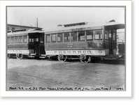 Conn. - New Haven - horse-drawn street railways cars of Fair Haven and Westville RR: car nos. 22 & 32, Antique Poster