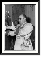 Marcos Perez Jimenez, Pres., Venezuela, three-quarter length portrait, receiving sword in ceremony, facing left, Historic Print