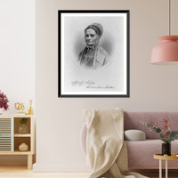 Lucretia (Coffin) Mott, 1793-1880, head-and-shoulders portrait, facing left Classic, Vintage Wall Art