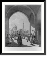 Historic Framed Print, Entrance to a caravansary at Isfahan,  17-7/8" x 21-7/8"