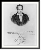 Historic Framed Print, [Antonio Lopez de Santa Anna, 1795?-1876; head and shoulders, facing slightly right],  17-7/8" x 21-7/8"