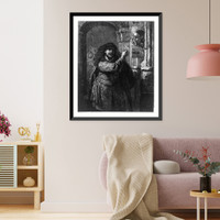 Historic Framed Print, Samson threatening his father-in-law,  17-7/8" x 21-7/8"