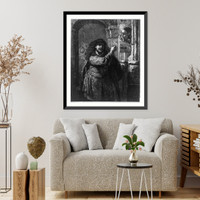 Historic Framed Print, Samson threatening his father-in-law,  17-7/8" x 21-7/8"