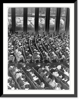 Historic Framed Print, [Photo illus. West German Education" (LCQJ Jan. '68): crowded lecture hall at Free Univ. in W. Berlin]",  17-7/8" x 21-7/8"