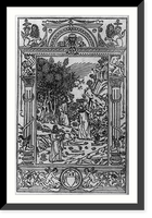 Historic Framed Print, [Dante & Virgil confronted by wolf, leopard, and lion],  17-7/8" x 21-7/8"