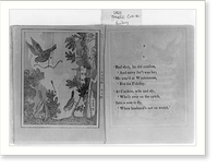 Illustrated pages from various early editions of the story of the death and funeral of Cock Robin", reproduced by the LCQJ, April 1973" - 19, Antique Poster
