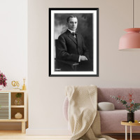 Matthew M. Neely, half-length portrait, seated, facing left Classic, Antique Poster