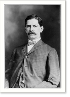 Historic Framed Print, [Claude Agustus Swanson, 1862-1939, half-length portrait, facing left],  17-7/8" x 21-7/8"