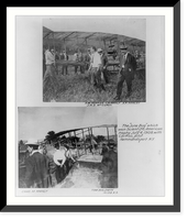Historic Framed Print, The JUNE BUG which won Scientific American trophy, July 4, 1908, with Curtiss, pilot. Hammondsport, N.Y,  17-7/8" x 21-7/8"