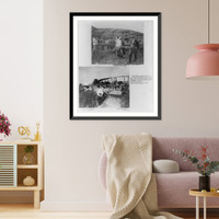 Historic Framed Print, The JUNE BUG which won Scientific American trophy, July 4, 1908, with Curtiss, pilot. Hammondsport, N.Y,  17-7/8" x 21-7/8"