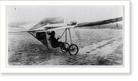 Hans Grade (1879-1946) in his monoplane, Vintage Print