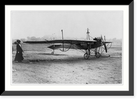 Historic Framed Print, The Austrian monoplane ETRICH, 1910,  17-7/8" x 21-7/8"