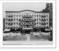 N.Y. - Buffalo - full front view of the Tifft House, a large hotel, Antique Wall Art