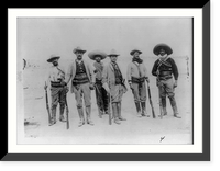 Gen. Campa, full, standing, with Insurrecto staff, Vintage Poster