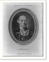Historic Framed Print, Admiral Byron,  17-7/8" x 21-7/8"