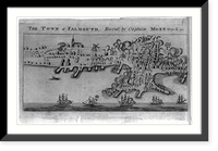 The town of Falmouth, burnt, by Captain Moet, Octbr. 18th 1775 Classic, Vintage Print