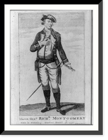 Historic Framed Print, Major Gen'l. Rich'd. Montgomery slain in storming Quebec Dec'b'r. 31st, 1775.J. Norman sc.,  17-7/8" x 21-7/8"