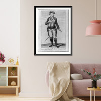 Historic Framed Print, Major Gen'l. Rich'd. Montgomery slain in storming Quebec Dec'b'r. 31st, 1775.J. Norman sc.,  17-7/8" x 21-7/8"