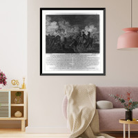 Historic Framed Print, Siege du Fort S. Philippe.dessin&eacute; par le Paon peintre de S.A.S. Mgr. le Prince de Conde ; grav&eacute; par Godefroy de l'Acad&eacute;mie Imp&egrave;riale et Royale de Vienne &c.,  17-7/8" x 21-7/8"