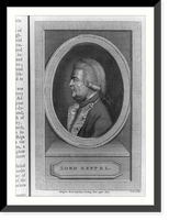 Historic Framed Print, Lord Keppel.Golder sculp.,  17-7/8" x 21-7/8"