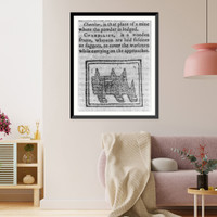 Chandelier, is a wooden frame, whereon are laid fascines or faggots, to cover the workmen while carrying on the approaches, Vintage Wall Art