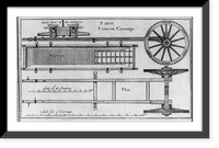 Historic Framed Print, Pontoon carriage,  17-7/8" x 21-7/8"