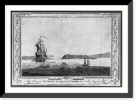 Historic Framed Print, A view of Quebec the capital of Canada, in North America.Roberts sculp.,  17-7/8" x 21-7/8"