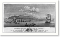 Le mole St. Nicolas dans l'isle de St. Domingue, vu du mouillage.N. Ozanne del. ; Jeanne Fa. Ozanne sculp, Historic Print