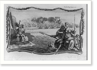 Emblematical print adapted to the times, Antique Wall Art