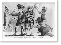 Historic Framed Print, The present state of Great Britain.J. Phillips fecit.,  17-7/8" x 21-7/8"