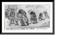 The poor blacks going to their settlement, Vintage Poster