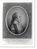 His excellency General Washington commander in chief of the united States of North America &c..B.B.E, Vintage Print