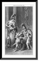 The frontispiece shows Minerva, the goddess of wisdom and of war,, Vintage Wall Art