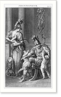 The frontispiece shows Minerva, the goddess of wisdom and of war,, Vintage Wall Art