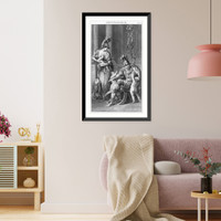 The frontispiece shows Minerva, the goddess of wisdom and of war,, Vintage Wall Art