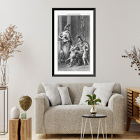 The frontispiece shows Minerva, the goddess of wisdom and of war,, Vintage Wall Art