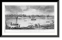 Historic Framed Print, A view of St. John's, upon the River Sorell, in Canada, with the redoubts, works, &c. taken in the year 1776, during the late war in America,  17-7/8" x 21-7/8"